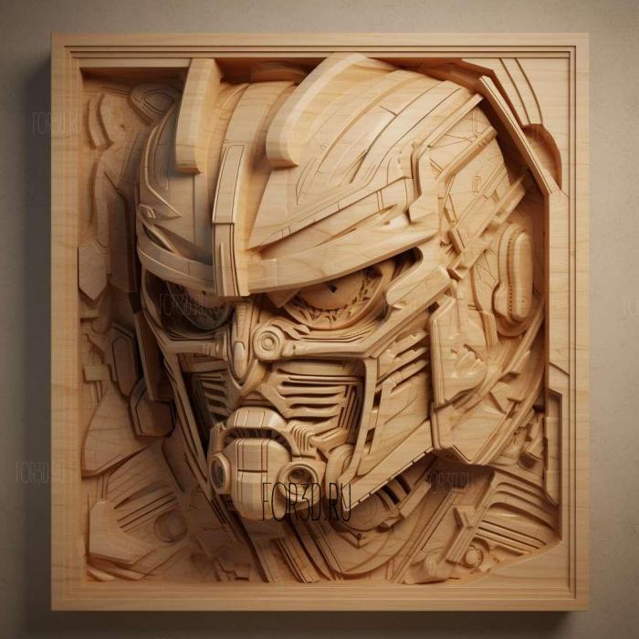transformers 4 stl model for CNC